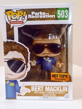 Nwt Funko Bert Macklin Pop! Vinyl — Blue Jacket with Black Sunglasses